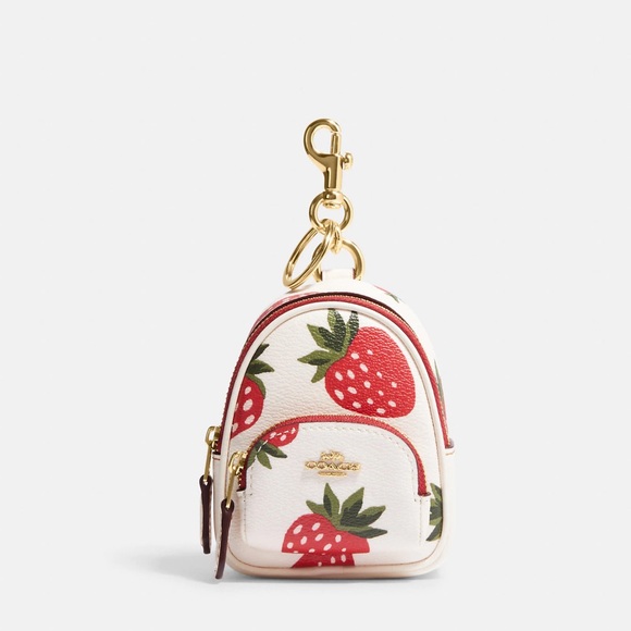 Coach Accessories Coach Mini Court Backpack Bag Charm With Wild